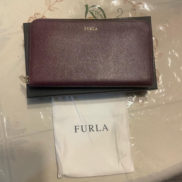 Furla burgundy wallet - Picture 4 of 6